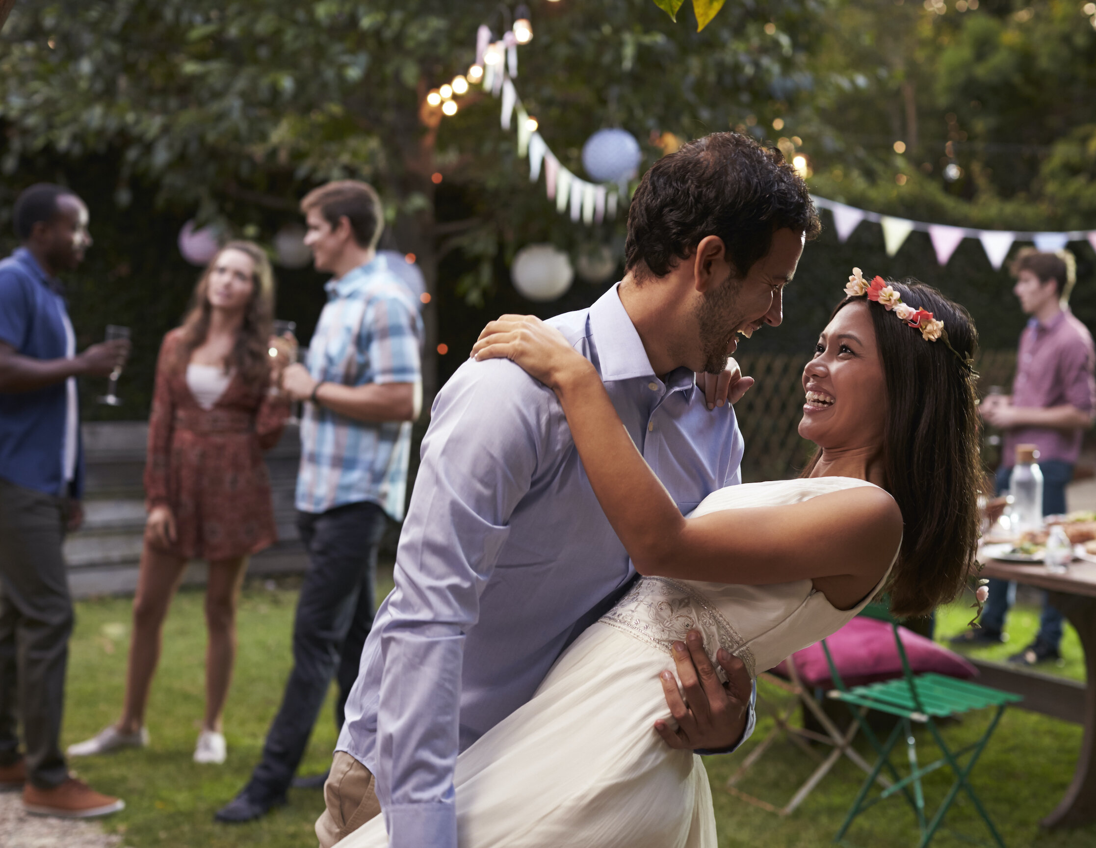 bride and groom smiling on wedding day.jpg