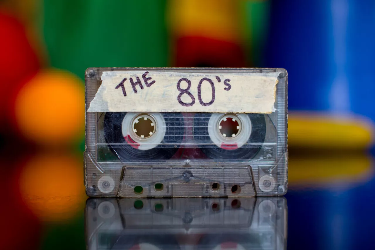 cassette tape with 22the 80s22 written on it 