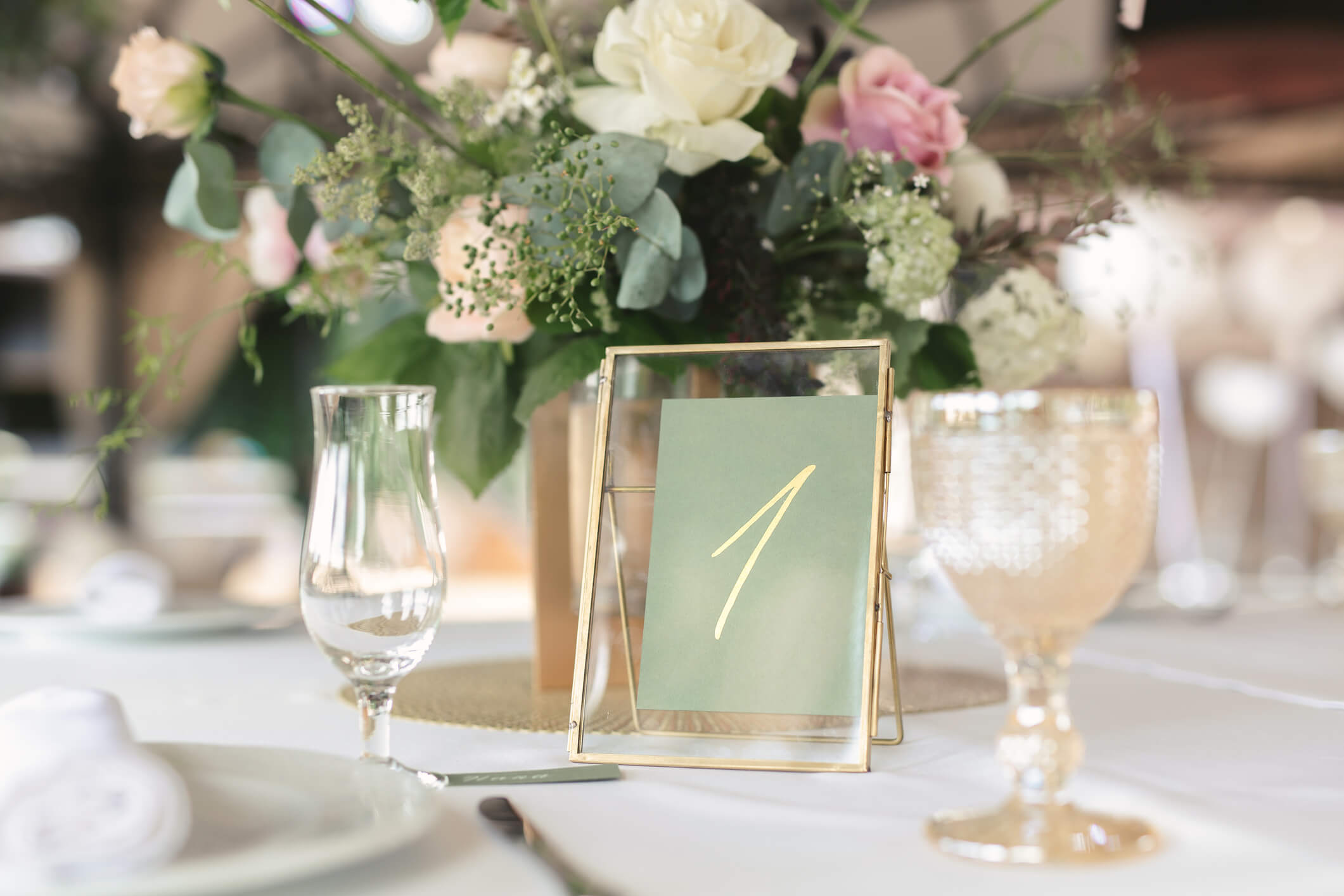 Wedding table numbers